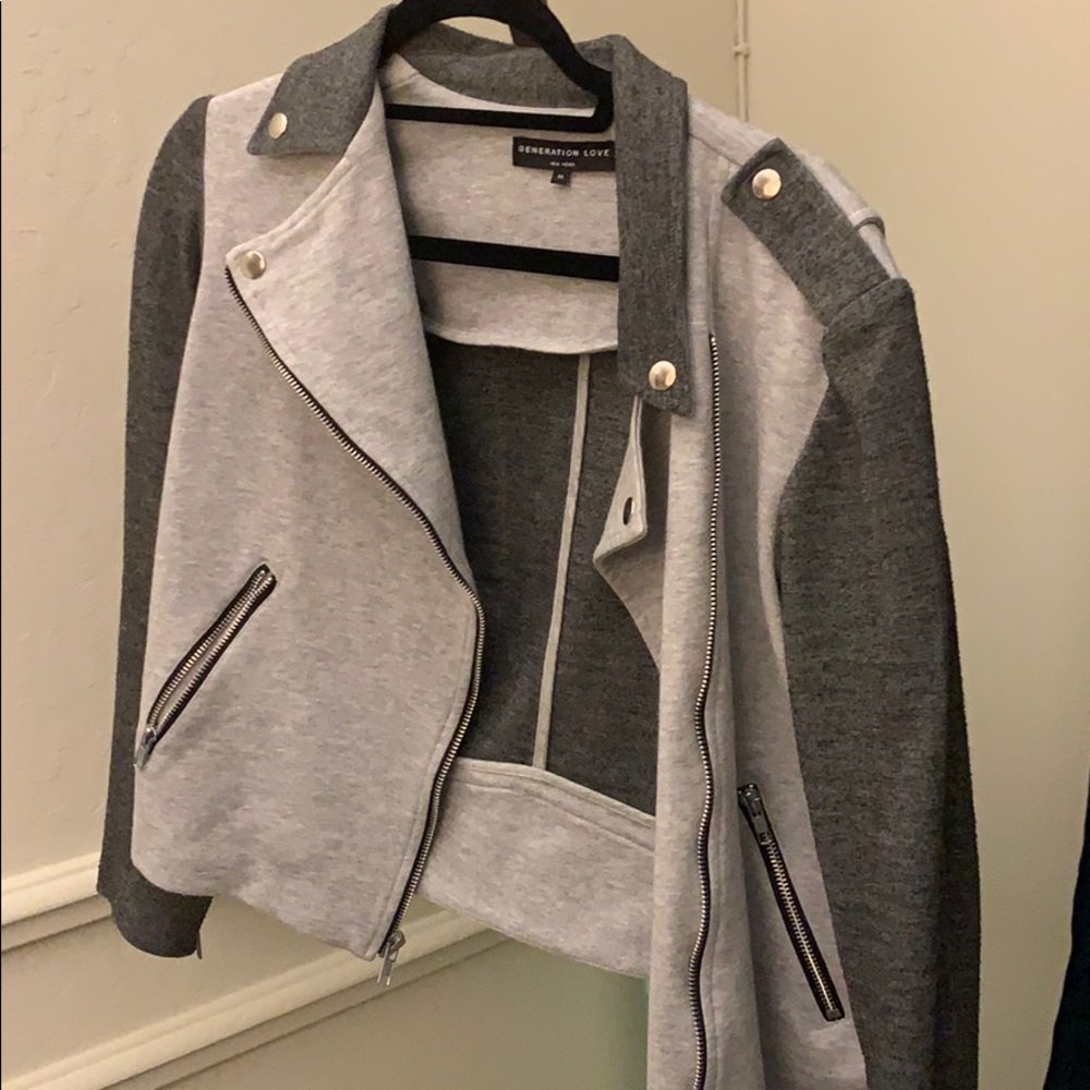🏍Moto jacket style sweatshirt
